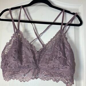 Carisma Lace Bralette XL Mauve‎ Boho Festival Lounge Soft Support
